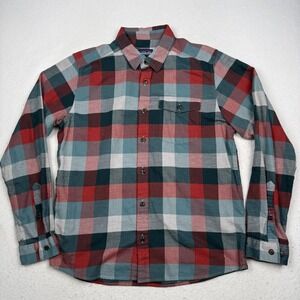 Patagonia Shirt Mens Medium Multicolor Plaid Organic Cotton Flannel Long Sleeve